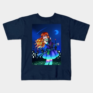 Cute Sci-Fi Girl Kids T-Shirt